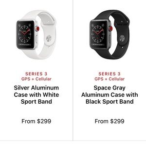 3 day sale Apple watch series 3 GPS cellular
